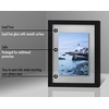image:imageAmericanflat 8x10 Floating Picture Frame with Polished CrystalClear Glass  Use as 5x7 Picture Frame or Display 4x6 Photo  Signature Float Collection  Photo Frames for Tabletop or Wall  Black  Photo floats between crystalclear glass wall or tabletop display with included easel sawtooth hangers includedBlack