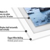 image:imageAmericanflat 8x10 Floating Picture Frame with Polished CrystalClear Glass  Use as 5x7 Picture Frame or Display 4x6 Photo  Signature Float Collection  Photo Frames for Tabletop or Wall  Black  Photo floats between crystalclear glass wall or tabletop display with included easel sawtooth hangers includedWhite