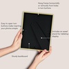 image:imageAmericanflat 8x10 Gold Picture Frame  Displays 5x7 Inch Picture with Mat or 8x10 Picture without Mat  Aluminum Frame with Tempered ShatterResistant GlassGold