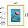 image:imageAmericanflat 8x10 Gold Picture Frame  Displays 5x7 Inch Picture with Mat or 8x10 Picture without Mat  Aluminum Frame with Tempered ShatterResistant GlassGold