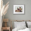image:imageAmericanflat 8x10 Picture Frame with ShatterResistant Glass  Use as 5x7 Frame with Mat or Display 8x10 Photo Without Mat  Streamline Collection  Picture Frames for Tabletop and Wall  Gold  Shatterresistant glass wall or tabletop display with included easel triangle hangers included secure turntab backingSilver