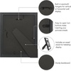 image:imageAmericanflat 8x10 Picture Frame with ShatterResistant Glass  Use as 5x7 Frame with Mat or Display 8x10 Photo Without Mat  Streamline Collection  Picture Frames for Tabletop and Wall  Gold  Shatterresistant glass wall or tabletop display with included easel triangle hangers included secure turntab backingBlack