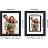 image:imageAmericanflat 8x10 Picture Frame with ShatterResistant Glass  Use as 5x7 Frame with Mat or Display 8x10 Photo Without Mat  Streamline Collection  Picture Frames for Tabletop and Wall  Gold  Shatterresistant glass wall or tabletop display with included easel triangle hangers included secure turntab backingBlack