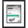 image:imageAmericanflat 8x10 Picture Frame with ShatterResistant Glass  Use as 5x7 Frame with Mat or Display 8x10 Photo Without Mat  Streamline Collection  Picture Frames for Tabletop and Wall  Gold  Shatterresistant glass wall or tabletop display with included easel triangle hangers included secure turntab backingBlack