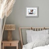 image:imageAmericanflat 8x10 Picture Frame with ShatterResistant Glass  Use as 5x7 Frame with Mat or Display 8x10 Photo Without Mat  Streamline Collection  Picture Frames for Tabletop and Wall  Gold  Shatterresistant glass wall or tabletop display with included easel triangle hangers included secure turntab backingSilver