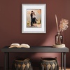 image:imageAmericanflat 8x10 Picture Frame with ShatterResistant Glass  Use as 5x7 Frame with Mat or Display 8x10 Photo Without Mat  Streamline Collection  Picture Frames for Tabletop and Wall  Gold  Shatterresistant glass wall or tabletop display with included easel triangle hangers included secure turntab backingSilver
