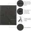 image:imageAmericanflat 8x10 Picture Frame with ShatterResistant Glass  Use as 5x7 Frame with Mat or Display 8x10 Photo Without Mat  Streamline Collection  Picture Frames for Tabletop and Wall  Gold  Shatterresistant glass wall or tabletop display with included easel triangle hangers included secure turntab backingSilver