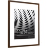 image:imageAmericanflat 8x10 Picture Frame with ShatterResistant Glass  Use as 5x7 Frame with Mat or Display 8x10 Photo Without Mat  Streamline Collection  Picture Frames for Tabletop and Wall  Mahogany  Shatterresistant glass wall or tabletop display with included easel triangle hangers included secure turntab backingWalnut