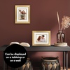 image:imageAmericanflat 8x10 Picture Frame with ShatterResistant Glass  Use as 5x7 Frame with Mat or Display 8x10 Photo Without Mat  Streamline Collection  Picture Frames for Tabletop and Wall  Gold  Shatterresistant glass wall or tabletop display with included easel triangle hangers included secure turntab backingGold