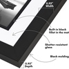 image:imageAmericanflat 8x10 Picture Frame with ShatterResistant Glass  Use as 5x7 Frame with Mat or Display 8x10 Photo Without Mat  Streamline Collection  Picture Frames for Tabletop and Wall  Gold  Shatterresistant glass wall or tabletop display with included easel triangle hangers included secure turntab backingBlack