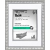 image:imageAmericanflat 8x10 Picture Frame with ShatterResistant Glass  Use as 5x7 Frame with Mat or Display 8x10 Photo Without Mat  Streamline Collection  Picture Frames for Tabletop and Wall  Gold  Shatterresistant glass wall or tabletop display with included easel triangle hangers included secure turntab backingSilver
