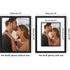 image:imageAmericanflat 8x10 Picture Frame with ShatterResistant Glass  Use as 5x7 Frame with Mat or Display 8x10 Photo Without Mat  Streamline Collection  Picture Frames for Tabletop and Wall  Gold  Shatterresistant glass wall or tabletop display with included easel triangle hangers included secure turntab backingBlack