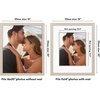 image:imageAmericanflat 8x10 Picture Frame with ShatterResistant Glass  Use as 5x7 Frame with Mat or Display 8x10 Photo Without Mat  Streamline Collection  Picture Frames for Tabletop and Wall  Gold  Shatterresistant glass wall or tabletop display with included easel triangle hangers included secure turntab backingDriftwood