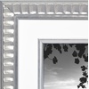 image:imageAmericanflat 8x10 Picture Frame with ShatterResistant Glass  Use as 5x7 Frame with Mat or Display 8x10 Photo Without Mat  Streamline Collection  Picture Frames for Tabletop and Wall  Gold  Shatterresistant glass wall or tabletop display with included easel triangle hangers included secure turntab backingSilver