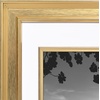 image:imageAmericanflat 8x10 Picture Frame with ShatterResistant Glass  Use as 5x7 Frame with Mat or Display 8x10 Photo Without Mat  Streamline Collection  Picture Frames for Tabletop and Wall  Gold  Shatterresistant glass wall or tabletop display with included easel triangle hangers included secure turntab backingGold