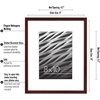 image:imageAmericanflat 8x10 Picture Frame with ShatterResistant Glass  Use as 5x7 Frame with Mat or Display 8x10 Photo Without Mat  Streamline Collection  Picture Frames for Tabletop and Wall  Mahogany  Shatterresistant glass wall or tabletop display with included easel triangle hangers included secure turntab backingMahogany