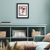 image:imageAmericanflat 8x10 Picture Frame with ShatterResistant Glass  Use as 5x7 Frame with Mat or Display 8x10 Photo Without Mat  Streamline Collection  Picture Frames for Tabletop and Wall  Gold  Shatterresistant glass wall or tabletop display with included easel triangle hangers included secure turntab backingBlack