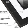 image:imageAmericanflat 8x10 Picture Frame with ShatterResistant Glass  Use as 5x7 Frame with Mat or Display 8x10 Photo Without Mat  Streamline Collection  Picture Frames for Tabletop and Wall  Gold  Shatterresistant glass wall or tabletop display with included easel triangle hangers included secure turntab backingBlack