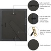 image:imageAmericanflat 8x10 Picture Frame with ShatterResistant Glass  Use as 5x7 Frame with Mat or Display 8x10 Photo Without Mat  Streamline Collection  Picture Frames for Tabletop and Wall  Gold  Shatterresistant glass wall or tabletop display with included easel triangle hangers included secure turntab backingGold