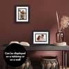 image:imageAmericanflat 8x10 Picture Frame with ShatterResistant Glass  Use as 5x7 Frame with Mat or Display 8x10 Photo Without Mat  Streamline Collection  Picture Frames for Tabletop and Wall  Gold  Shatterresistant glass wall or tabletop display with included easel triangle hangers included secure turntab backingBlack