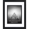 image:imageAmericanflat 8x10 Picture Frame with ShatterResistant Glass  Use as 5x7 Frame with Mat or Display 8x10 Photo Without Mat  Streamline Collection  Picture Frames for Tabletop and Wall  Gold  Shatterresistant glass wall or tabletop display with included easel triangle hangers included secure turntab backingBlack