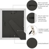 image:imageAmericanflat 8x10 Picture Frame with ShatterResistant Glass  Use as 5x7 Frame with Mat or Display 8x10 Photo Without Mat  Streamline Collection  Picture Frames for Tabletop and Wall  Gold  Shatterresistant glass wall or tabletop display with included easel triangle hangers included secure turntab backingDriftwood