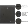 image:imageAmericanflat 8x10 Picture Frame with ShatterResistant Glass  Use as 5x7 Frame with Mat or Display 8x10 Photo Without Mat  Streamline Collection  Picture Frames for Tabletop and Wall  Gold  Shatterresistant glass wall or tabletop display with included easel triangle hangers included secure turntab backingGold