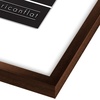 image:imageAmericanflat 8x10 Picture Frame with ShatterResistant Glass  Use as 5x7 Frame with Mat or Display 8x10 Photo Without Mat  Streamline Collection  Picture Frames for Tabletop and Wall  Mahogany  Shatterresistant glass wall or tabletop display with included easel triangle hangers included secure turntab backingWalnut