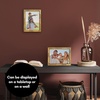 image:imageAmericanflat 8x10 Picture Frame with ShatterResistant Glass  Use as 5x7 Frame with Mat or Display 8x10 Photo Without Mat  Streamline Collection  Picture Frames for Tabletop and Wall  Mahogany  Shatterresistant glass wall or tabletop display with included easel triangle hangers included secure turntab backingGold
