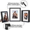 image:imageAmericanflat 8x12 Picture Frame with ShatterResistant Glass  Signature Collection  GalleryStyle Frames Made of Engineered Wood  Photo Frame for Tabletop and Wall Display  Dark Oak8X10