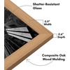 image:imageAmericanflat 8x12 Picture Frame with ShatterResistant Glass  Signature Collection  GalleryStyle Frames Made of Engineered Wood  Photo Frame for Tabletop and Wall Display  Dark Oak8x12