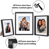 image:imageAmericanflat 8x12 Picture Frame with ShatterResistant Glass  Signature Collection  GalleryStyle Frames Made of Engineered Wood  Photo Frame for Tabletop and Wall Display  Dark Oak11X14
