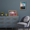 image:imageAmericanflat 8x12 Picture Frame with ShatterResistant Glass  Signature Collection  GalleryStyle Frames Made of Engineered Wood  Photo Frame for Tabletop and Wall Display  Dark Oak8x12