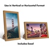 image:imageAmericanflat 8x12 Picture Frame with ShatterResistant Glass  Signature Collection  GalleryStyle Frames Made of Engineered Wood  Photo Frame for Tabletop and Wall Display  Dark Oak8x12