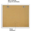 image:imageAmericanflat Kids Artwork Frame Changeable Gold  Magnetic Door Holds 100 Art Pieces  85x11 Letter Size Display with Mat or 10x125 Without Mat  My Mini Masterpiece  Holds 100 art pieces magnetic front door builtin keyholes for wall display stores finished artworkWhite