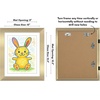 image:imageAmericanflat Kids Artwork Frame Changeable Gold  Magnetic Door Holds 100 Art Pieces  85x11 Letter Size Display with Mat or 10x125 Without Mat  My Mini Masterpiece  Holds 100 art pieces magnetic front door builtin keyholes for wall display stores finished artworkGold