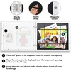 image:imageAmericanflat Kids Artwork Frame Changeable Gold  Magnetic Door Holds 100 Art Pieces  85x11 Letter Size Display with Mat or 10x125 Without Mat  My Mini Masterpiece  Holds 100 art pieces magnetic front door builtin keyholes for wall display stores finished artworkWhite