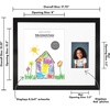 image:imageAmericanflat Kids Artwork Frame Changeable Gold  Magnetic Door Holds 100 Art Pieces  85x11 Letter Size Display with Mat or 10x125 Without Mat  My Mini Masterpiece  Holds 100 art pieces magnetic front door builtin keyholes for wall display stores finished artworkBlack