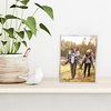 image:imageAmericanflat Modern Metal 5x7 Picture Frame in Gold  Use as Floating Frame for 4x6 Picture  Painted Iron with Shatter Resistant Glass  Horizontal and Vertical Formats for Tabletop DisplaySilver