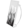 image:imageAmericanflat Modern Metal 5x7 Picture Frame in Gold  Use as Floating Frame for 4x6 Picture  Painted Iron with Shatter Resistant Glass  Horizontal and Vertical Formats for Tabletop DisplaySilver