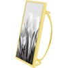 image:imageAmericanflat Modern Metal 5x7 Picture Frame in Gold  Use as Floating Frame for 4x6 Picture  Painted Iron with Shatter Resistant Glass  Horizontal and Vertical Formats for Tabletop DisplayGold