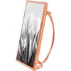 image:imageAmericanflat Modern Metal 5x7 Picture Frame in Gold  Use as Floating Frame for 4x6 Picture  Painted Iron with Shatter Resistant Glass  Horizontal and Vertical Formats for Tabletop DisplayRose Gold