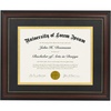 image:imageAmericanflat 11x14 Diploma Frame with ShatterResistant Glass  Use as 85x11 Frame with Mat or Display 11x14 Documents Without Mat  Certificate Frames with Engineered Wood for Wall Display  Gold  Engineered Wood construction Shatterresistant glass displays diplomas certificates and documents use with or without matMahogany Black  Gold mat