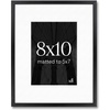 image:imageAmericanflat 11x14 Picture Frame  Matted to 8x10  Metal  Gold  Shatterresistant glass hangs vertical or horizontal sawtooth hangers included secure turntab backingBlack