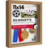 image:imageAmericanflat 11x14 Shadow Box Frame with ShatterResistant Glass  Silhouette Collection  Large Shadow Box Display Case for Tabletop and Wall Display  Dark Oak with Soft Felt Back  Shatterresistant glass 15 inch interior depth hangs vertical or horizontal displays keepsakes medals and memorabiliaDark Oak