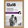 image:imageAmericanflat 12x18 Poster Frame with ShatterResistant Glass  Signature Collection  GalleryStyle Frames Made of Engineered Wood  Photo Frame for Wall Display  Dark OakDark Oak