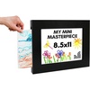 image:imageAmericanflat 85x11 Changeable Kids Art Frame 2Pack  Driftwood  Holds 100 art pieces magnetic front door builtin keyholes for wall display stores finished artworkBlack
