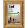 image:imageAmericanflat 85x14 Picture Frame with ShatterResistant Glass  Signature Collection  GalleryStyle Frames Made of Engineered Wood  Photo Frame for Wall Display  DriftwoodGold