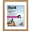 image:imageAmericanflat 8x10 Floating Picture Frame with Polished CrystalClear Glass  Use as 5x7 Picture Frame or Display 4x6 Photo  Signature Float Collection  Photo Frames for Tabletop or Wall  Black  Photo floats between crystalclear glass wall or tabletop display with included easel sawtooth hangers includedDark Oak