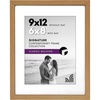 image:imageAmericanflat 9x12 Picture Frame with ShatterResistant Glass  Use as 6x8 Frame with Mat or Display 9x12 Photo Without Mat  Signature Collection  Picture Frames for Tabletop and Wall  Dark Oak  Engineered Wood construction Shatterresistant glass wall or tabletop display with included easel use with or without mat9x12